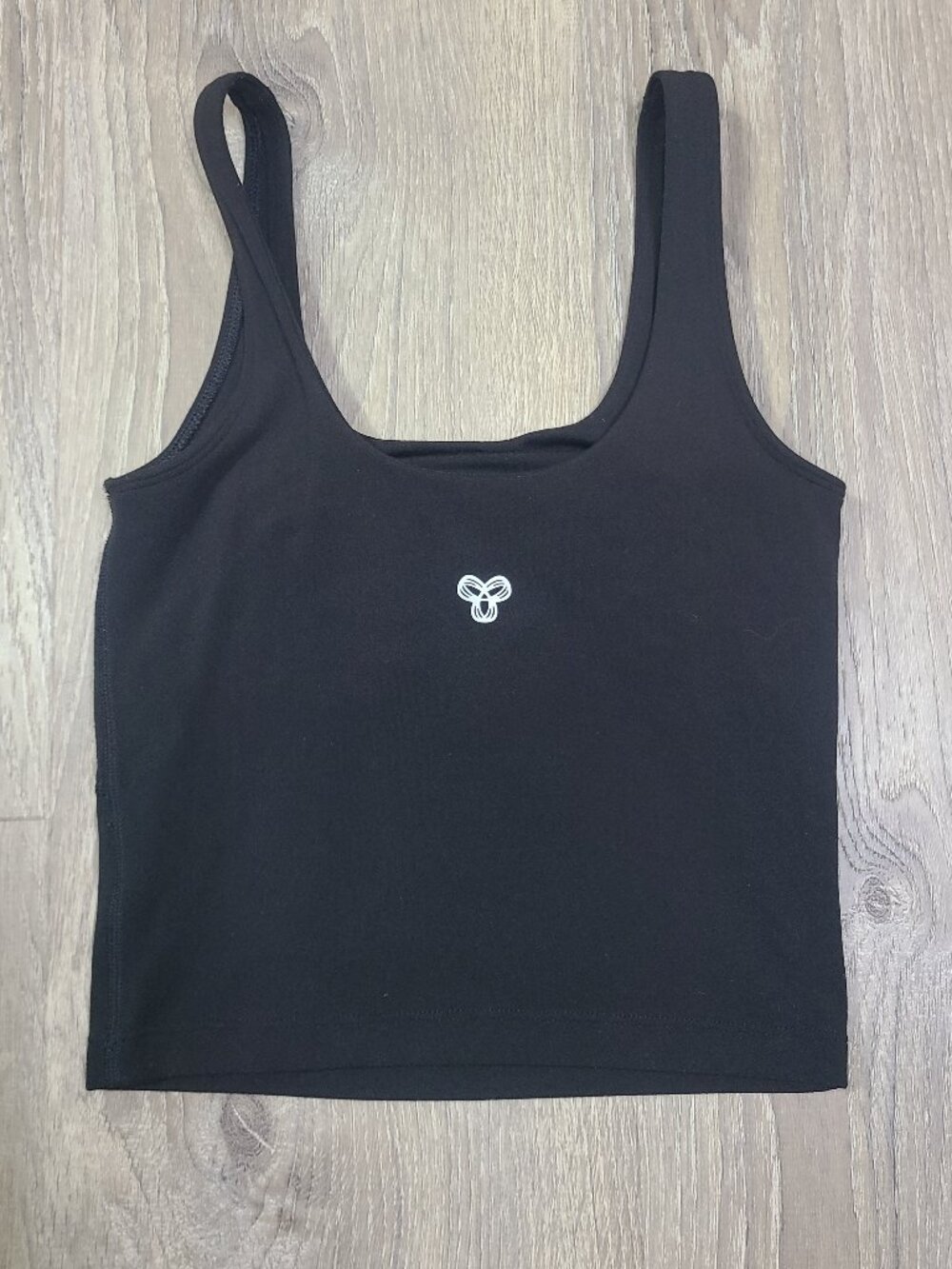TnAction Black TnaBUTTER Bound Sports Tank Crop Top Size 2XS
